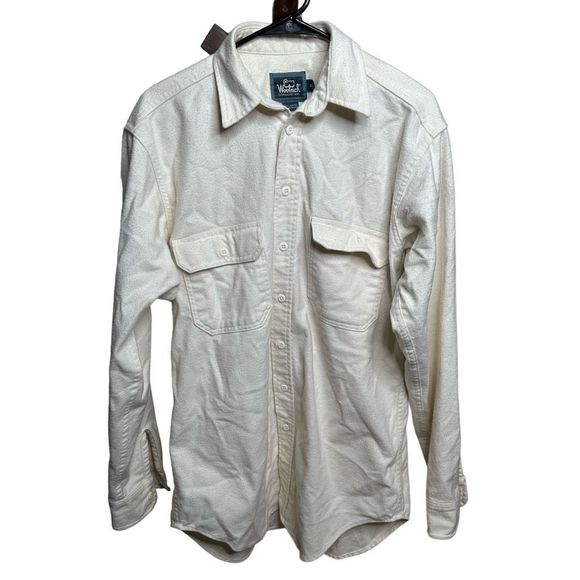 VTG Woolrich Button Down Long Sleeve Shirt Made In USA Medium - Picture 1 of 3